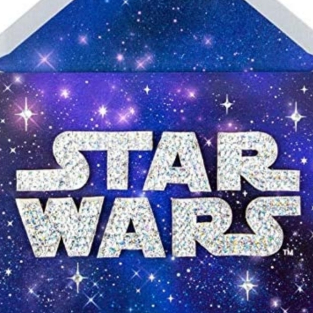 Papyrus Sparkling Star Wars Birthday Card Star War